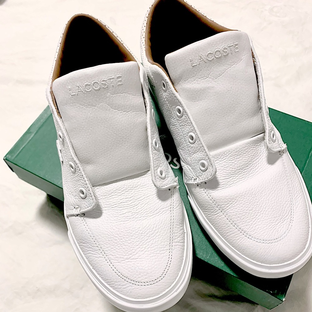 Summer/Spring All White Lacoste Sneakers!